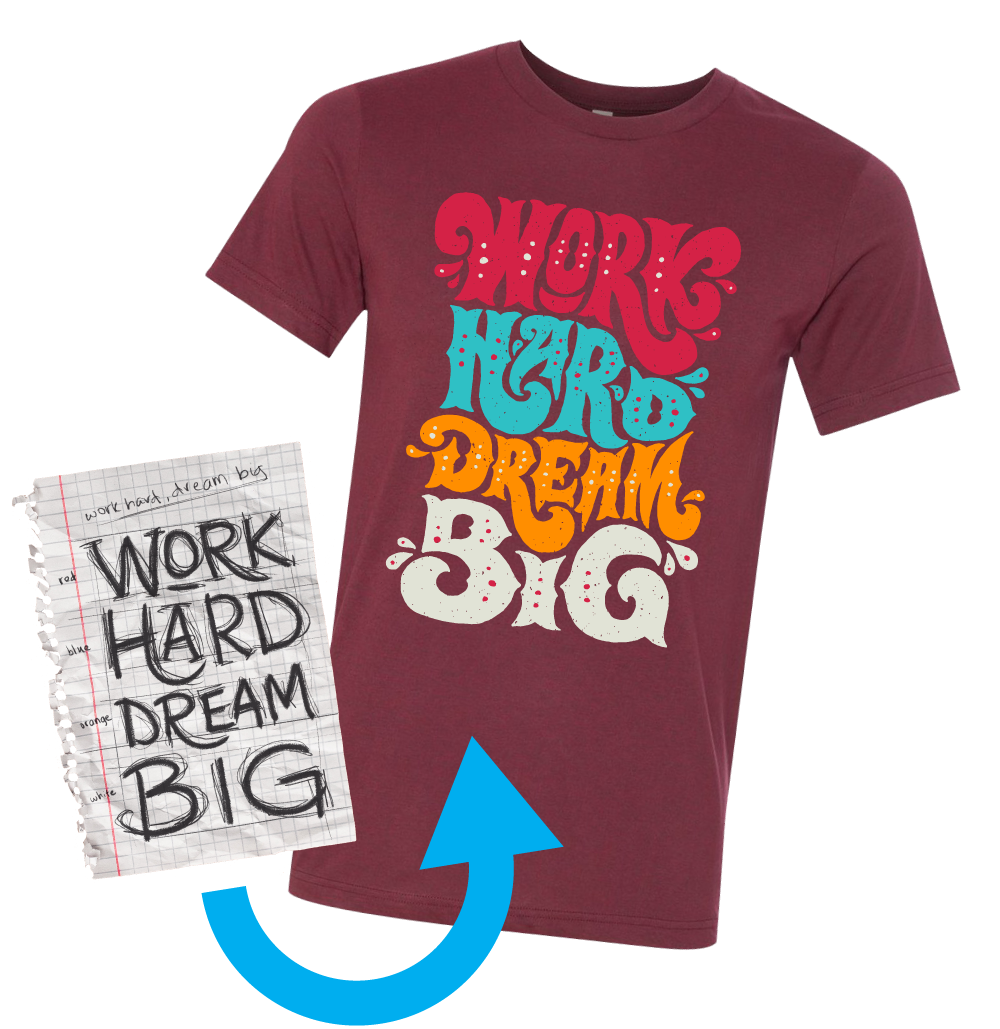Custom t-shirts for emerging brands