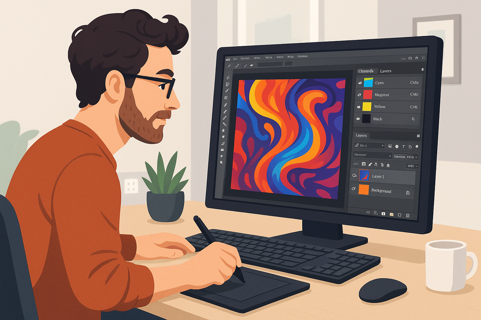 hybrid printing artist